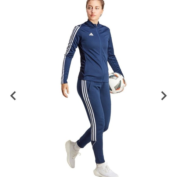 adidas Women's Tiro 23 Sweatpants fleece  Size small  Retail 60 Color navy blue - Picture 1 of 6